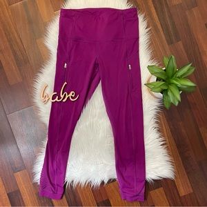 Lululemon Making Moves leggings in regal plum